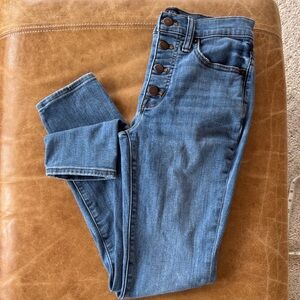 J. Crew High-Rise Button-Fly Women’s Jeans - Light Blue